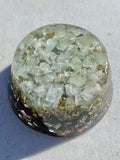 Calcite Green Orgone Generator Energy Accumulator 528Hz/7.83Hz/Advance Harmonics Many Beautiful Ingredients and Colors!! (Calcite Green)