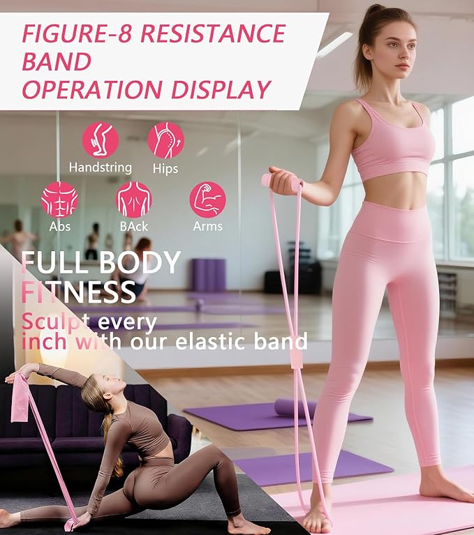 Pilates Ring Ball Set at Home Pilates Equipment Workout Set with Resistance Bands for Beginners Home Workouts Yoga