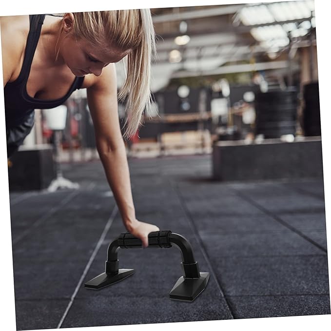 BESPORTBLE 2pcs Push-up Brackets for Home Workout H-type Grip Bars for Upper Body Strength Durable Push-up Stands for Fitness Training at Home Gym