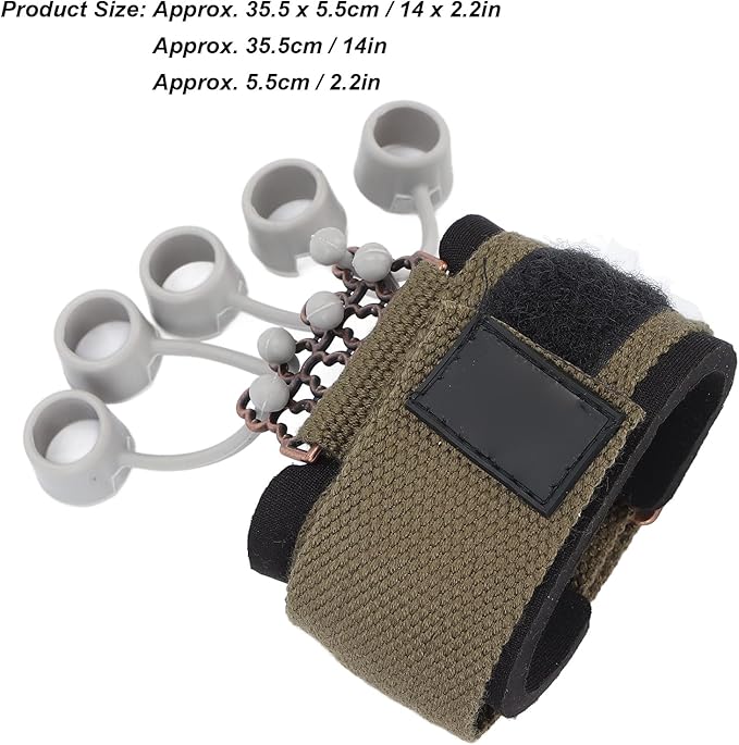 Finger Exerciser, 20Lb/40Lb Hand Grip Strengthener, Hand Strengthener Finger Band Guitar Finger Stretcher Hand Yoga Equipment for Forearm, Arthritis, Carpal Tunnel (Green 20 lbs)