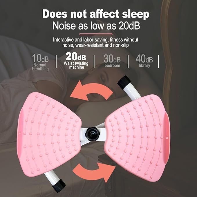 HOTWAVE Waist Twister Board – 360° Rotating Fitness Board for Core Workout, Weight Loss, and Waist Toning – Non-Slip Surface with Adjustable Resistance – Home Exercise Equipment for Men & Women