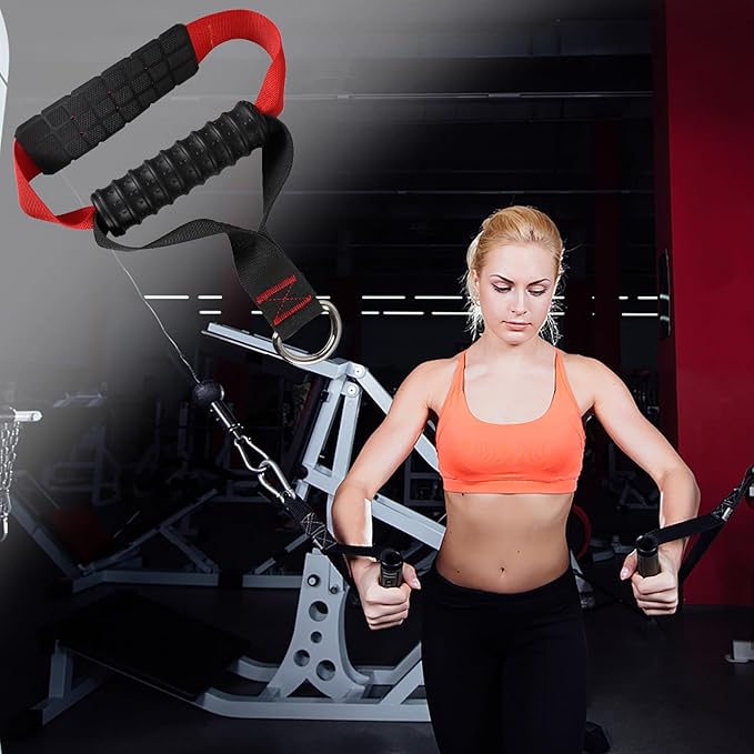 Sosoport Pull Rope Handle for Home Resistance Bands, Non-Slip Fitness Handle Grip Accessory for Arms Strength Training and Pulldown Exercises, DIY Exercise Equipment Attachment