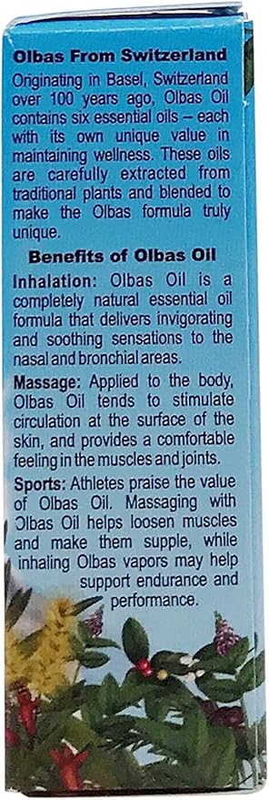 Olbas Therapeutic, Aromatherapy Inhalant and Massage Oil, 0.32 fl Ounces. Pack of 1 Bottle