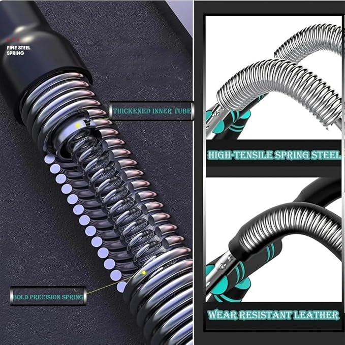 Twister Arm Trainer, 60-110Lb Adjustable Chest Workout Device, Detachable Chest Shoulder Expander Exerciser, Upper Body Strength Training Equipment for Home & Gym