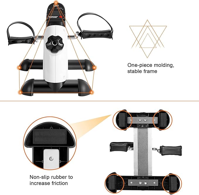 Mini Exercise Bike, Uten Under Desk Bike Pedal Exerciser, Peddler Exerciser