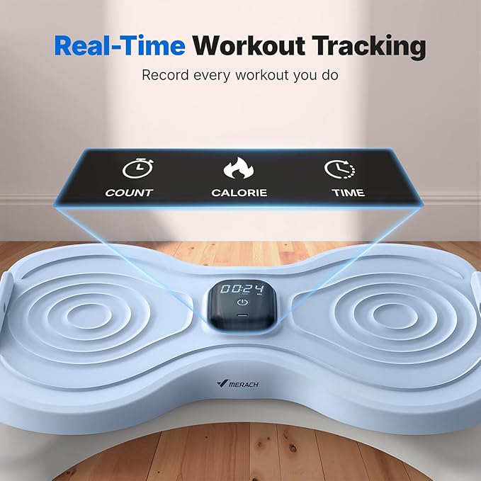 MERACH Waist Twister Machine Exercise, Waist Twister Fitness Tool with Display Counter, Exercise Twist Board for Slim Waist and Belly Fat, Noiseless Home Gym Workout Equipment for Women & Men