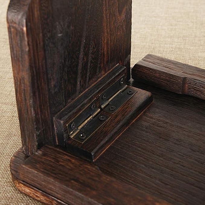 Portable Meditation Bench,Finished Bamboo, Folding Legs, Low Seat, Kneeling Alternative to Meditation Cushion for Yoga,Prayer,Ergonomic Rugged Suitable Monk & Llama Kneeling Meditation Bench