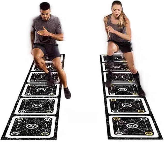 Rubber Agility Ladder 8.8 Ft Non-Slip Speed Agility Training Ladder for Soccer Footwork Training，Flat Agility Ladder for Children's Physical Training Equipment