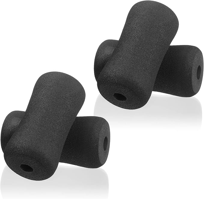Sratte 4pcs Foot Foam Pads Rollers Set Weight Bench Replacement Pads Inversion Table Parts for Leg Extension Gyms Exercise Equipments