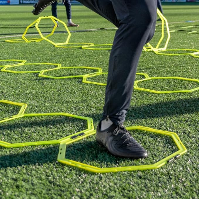 FORZA Agility Training Octa Rings [Pack of 6] | Soccer Training Equipment | Multi-Sport Agility Ring Set | Speed Training Equipment | Sports Equipment