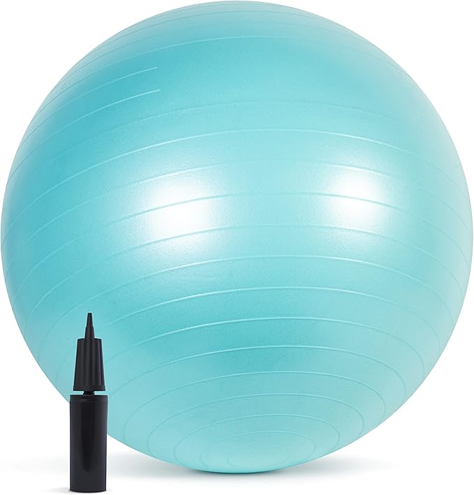 CAP Fitness Stability Ball Exercise Ball, 65cm, Teal