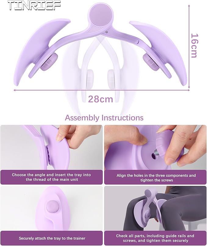 Thigh Exerciser Kegel Exerciser, Pelvic Floor Trainer, Kegel Trainer for Postpartum Rehabilitation, Trimmer Inner Thigh, Thigh Toner Workout,