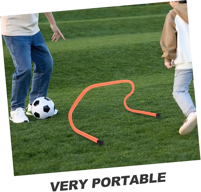 GALPADA 4pcs Speed Hurdles Set 15cm Plastic Agility Track Hurdles for Football Basketball Training Youth Sports Conditioning Equipment