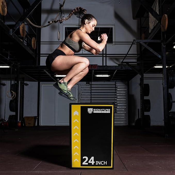 BalanceFrom 3-in-1 Foam Plyometric Jump Box for Home Gym with Multiple Height Options – Versatile Plyo with Non-Slip Surface for Strength, HIIT, Step-Ups, and Agility Training
