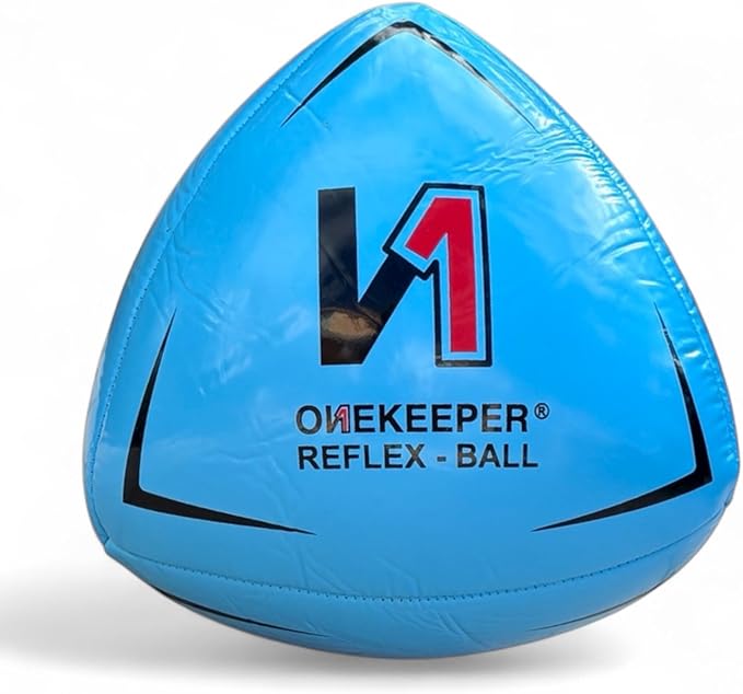 ONEKEEPER Soccer Reflex & Reaction Ball - White, Orange, Blue, Pink, and Fluo Yellow, Agility and Coordination Training for Kids and Juniors (Pump Not Included)