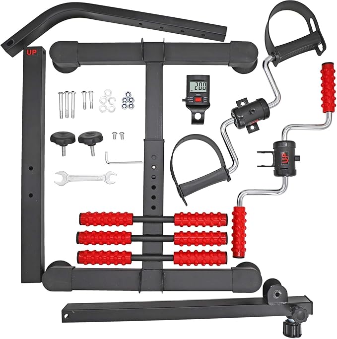 Pedal Exerciser Bike Hand Arm Leg and Knee Peddler Adjustable Fitness Equipment for Seniors, Elderly Home Dual Pedal Exercise Bike for Total Body - Great Gift for Elderly Rehab