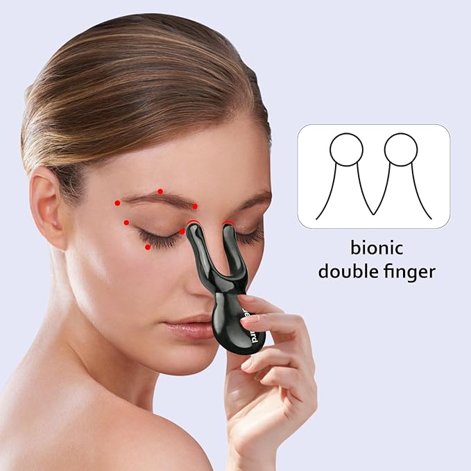 ideayard Jade Gua Sha Facial Tools - Jade Massage Tools for Face Nose Eye - Manual Therapy Massage Tools - Handheld Meridians Acupressure Tool - Birthday Gifts for Women Men