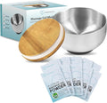 Platinum Nuru Massage Gel Powder Bowl Set | 10 x Massage Powder 5g Sachet | 1 x 16 fl oz Bowl