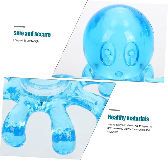 2 Pack Handheld Octopus Head Massager for Scalp Neck Shoulder and Body Portable Lightweight Therapeutic Massage Tool for Fatigue Relief and Improved Circulation