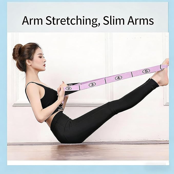Fitness Resistance Bands with Handles, Numbered Resistance Bands for Glutes, Fitness Resistance Band for Stretching and Yoga, Adjustable Band for Seniors