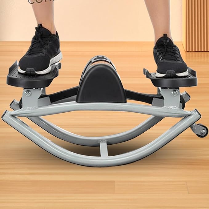Rock Stepper, Lateral Rocking Fitness Stepper Home Workout Machine, Rolling Side to Side Steppers for Exercise at Home, Workout Machine for Legs & Glutes, for Homes Apartment Dorm Office