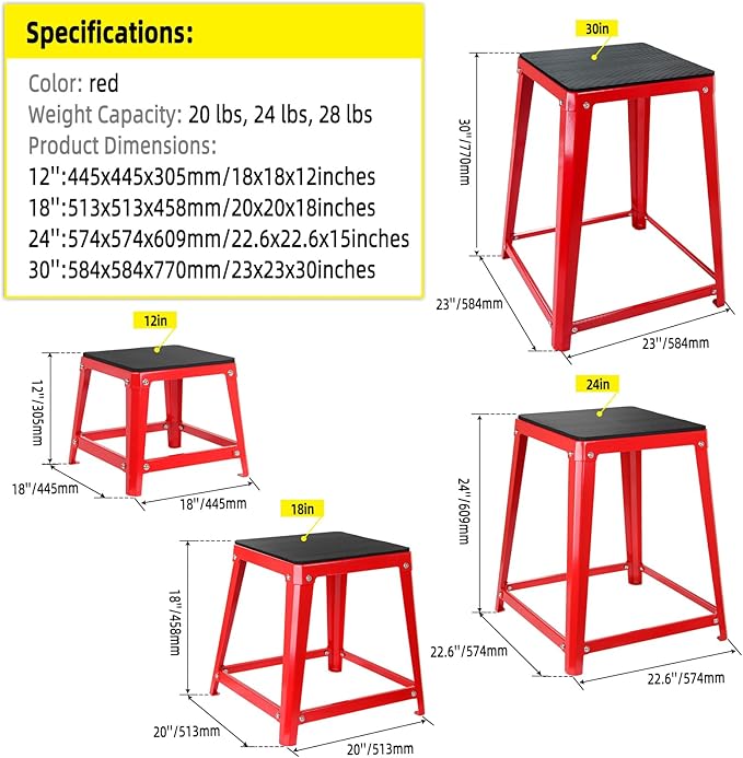 Plyometric Boxes for Jumping