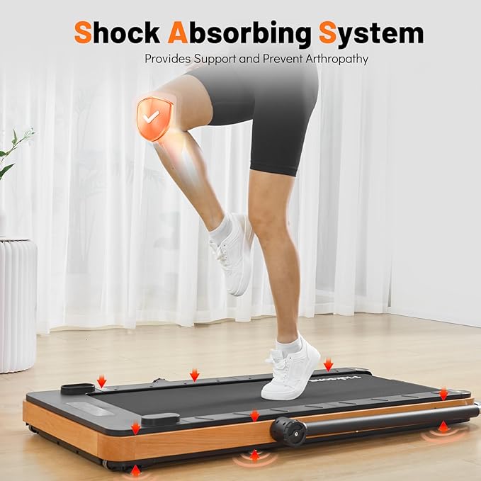 Maksone Under Desk Treadmill, Expert of Wooden Walking Pad, Walking Jogging Machine with Remote Control, Installation-Free…