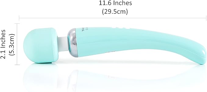 Yarosi Cordless Curve Therapeutic Device - 8 Powerful Speeds and 20 Patterns - for Muscle Aches and Sports Recovery - Rechargeable - Travel Friendly - Green