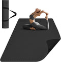Large Yoga Mat (6'x 4') - Extra Long and Wide Workout Mat for Men and Women,Non-Slip POE 0.32''/0.4'' Thick Fitness Mat, Eco-Friendly, Thick Wide Exercise Mat for Home Workouts,Ideal for Yoga and Pilates.