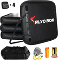 Highpi Inflatable Plyo Box/Plyometric Box Stackable Jump Box Set of Four Training Equipment for Jumping Exercise, Workout, Crossfit 31''x31''x24''