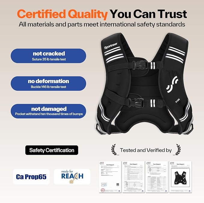 Sportneer Weighted Vest Woman: 8lb/12lb/15lb/20lb/25lb Weight Vest for Walking with Phone Bag, Adjustable Women Weighted Vest for Running Rucking Vest for Jogging Strength Training Weight Loss