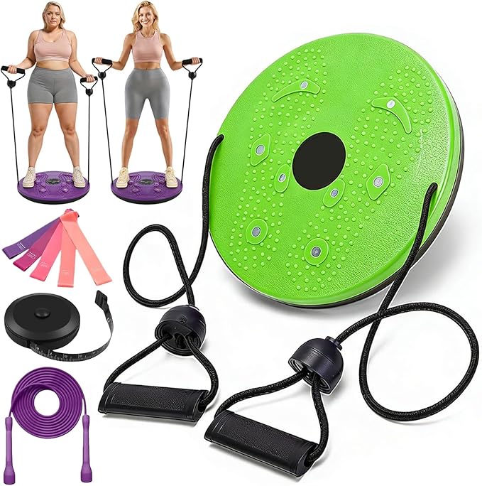 Waist Sculptor, 2026 New Waist Twister Machine Exercise with Arm Bands, Ab Twister Board Twisting Waist Disc for Exercise, Legs, Buttocks, Hip Exercise