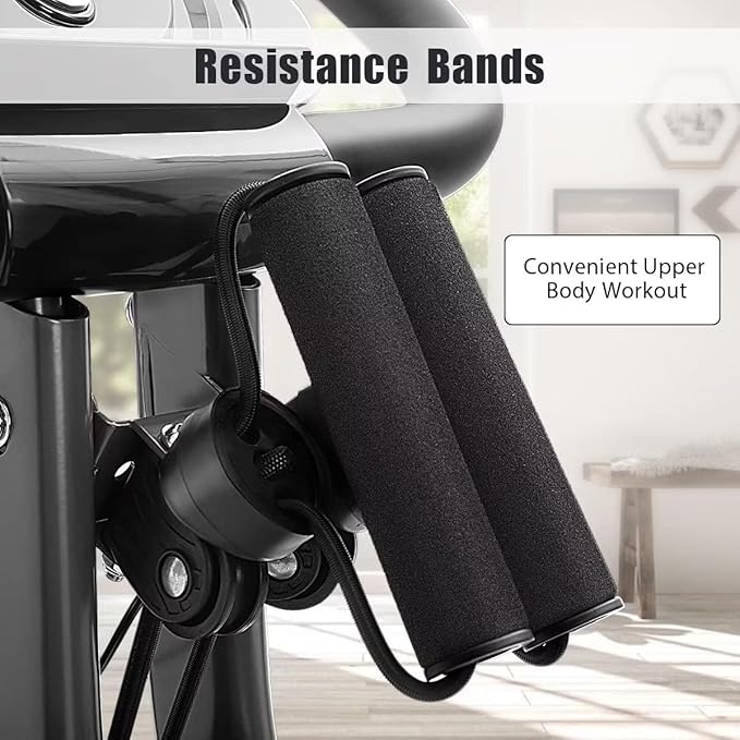 Merax Workout Bike For Home - 2 In 1 Recumbent Exercise Bike and Upright Indoor Cycling Bike Positions, 16 Level Magnetic Resistance Exercise Bike, Foldable Stationary Bike Machine, Fitness Bike