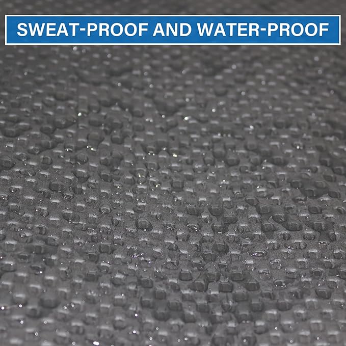 2PCS Fitness Equipment Mats and Floor Protector, Non-Slip Mat Rowing, Rowing Machine Bike Mat for Carpet & Hardwood Floors, Exercise Bike Mats (Two Pieces:30 * 12 inch)