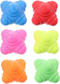 KESYOO 6pcs Baseball Goalkeeper Training Equipment Hexagonal Exercise Balls for Reaction Agility Speed Reflexes Home Sports