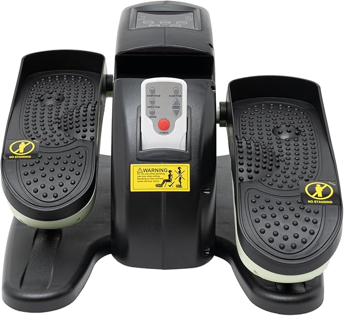 Bitodd Compact Motorized Pedal Rehabilitation Trainer, Floor Standing Rehab Electric Sitting Leg Foot Pedal Exercise Equipment, Portable Trainer for Home Office with Remote Control