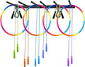 BiJun Wall Mount Jump Rope Rack Multi Use Hoop Rope Holder Organizer Fitness Equipment Storage Rack for Hoops, Foam Rollers Resistance Bands,Home/Gym Storage