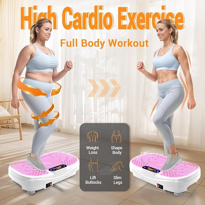 Vibration Plate, Exercise Machine,Full Body Shaker Workout Fitness Platform Home Vibration Plate