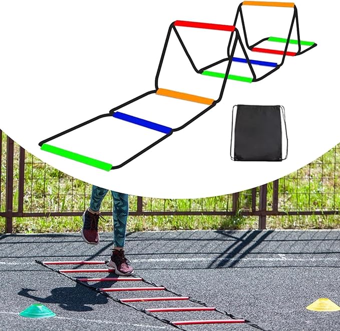 Portable Agility Ladder for Soccer and Volleyball Workout