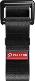 Peloton Yoga Strap | 6 ft. Adjustable and Durable Nylon Strap with Corrosion Resistant Zinc Alloy Rings for Stretching, Pilates, and Exercise, Black