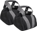 2Pcs Fitness Sandbags with Non-Slip Handle Refillable Portable Canvas Sand Kettlebell Soft Sand Bag for Home Training, Fitness, Yoga Workou Kettlebell