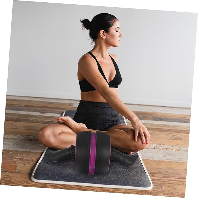 Portable Abs Ab Wheel Roller for Core Workout with Ergonomic Non-slip Handle Wide Fitness Wheel for Home Exercise Suitable for Men and Women Beginners and Advanced Users