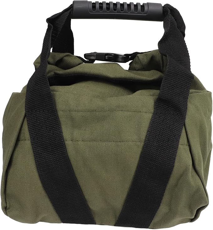 Fitness Workout Sandbag with Handles, Empty Weightlifting Training Sandbag, Durable 16oz Canvas Power Bag for Home Gym, Travel, Yoga and Strength Exercises