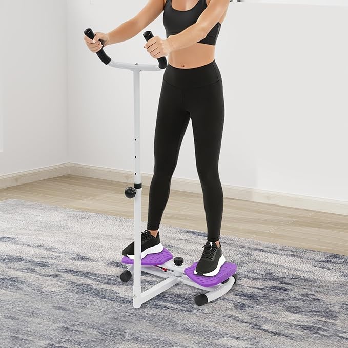 Waist Twister Machine Exercise, 330 lbs Weight Capacity Anti-Slip Twist Board, Ab Twister Exercise Equipment with Pull Cords, Home Fitness Disc for Men & Women