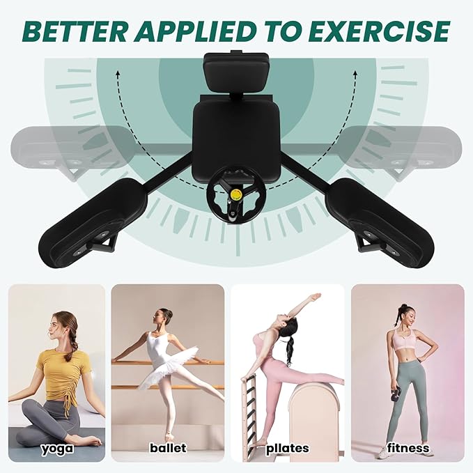 Hip Leg Strecher, 400LBS Steel Split Machine for Flexibility Kids Adults with Wheel, 240 ° Leg Strecher Machine for Flexibility Stretching Equipment Fitness Equipment Beauty Ballet Yoga