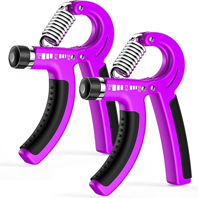 FitBeast Grip Strength Trainer 2 Pack – Adjustable Hand Grip Strengthener for Strength Training & Rehabilitation, 10-132 lbs Resistance Forearm Strengthener, Ideal for Athletes, Rehab, Office