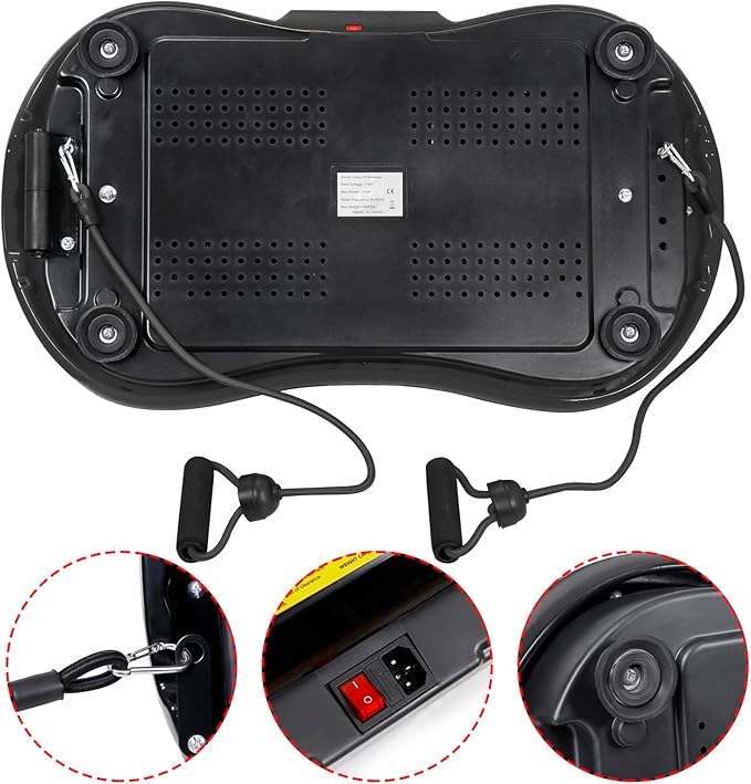 LEMY Vibration Plate Exercise Machine, Full Body Shaker with Bluetooth and Remote Control, Vibrating Plate Machine for Fitness, Training