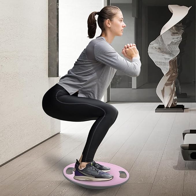 Wobble Balance Board with 15.5" No-Skid Surface for Core Trainer Physical Therapy, Home Office Exercise Balance Board for Woman & Man