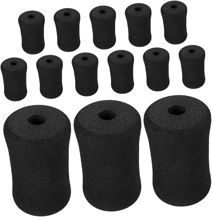 15pcs Leg Extension Machine Covers Roller Pad Replacement Sponge Sleeves for Gym Exercise Equipment Strength Training Attachments Fitness Workout Equipment