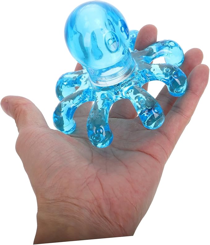 2 Pack Handheld Octopus Head Massager for Scalp Neck Shoulder and Body Portable Lightweight Therapeutic Massage Tool for Fatigue Relief and Improved Circulation